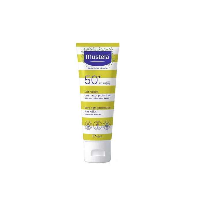 Mustela Leche Solar Muy Alta Protección SPF50+ 40 ml Mustela Leche Solar Muy Alta Protección SPF50+ 40 ml