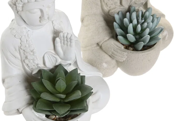 DKD Home Decor Planta de Resina y PE Surtida 13x11,5x20 cm DKD Home Decor Planta de Resina y PE Surtida 13x11,5x20 cm