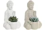 DKD Home Decor Planta de Resina y PE Surtida 13x11,5x20 cm