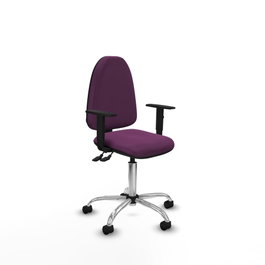 PIQUERAS Y CRESPO Silla de oficina Aýna Morada con Brazos 1D