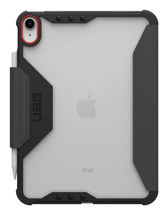 Urban Armor Gear 124487B14340 Funda Folio para iPad 11" (2025) y iPad 10.9" (2022) - Negro Translúcido, Resistente a Impactos y Caídas