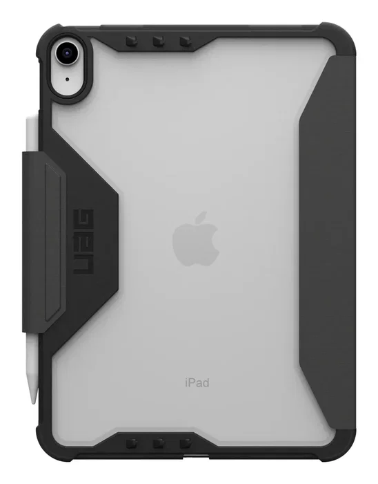 Urban Armor Gear 124487B14340 Funda Folio para iPad 11" (2025) y iPad 10.9" (2022) - Negro Translúcido, Resistente a Impactos y Caídas