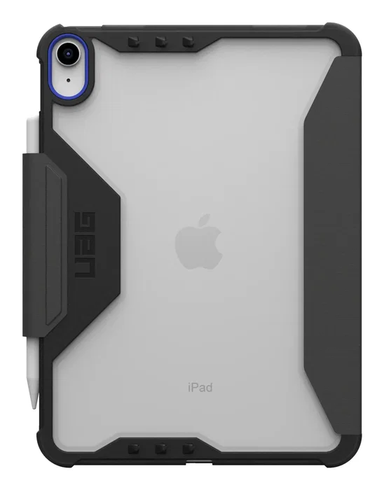 Urban Armor Gear 124487B14340 Funda Folio para iPad 11" (2025) y iPad 10.9" (2022) - Negro Translúcido, Resistente a Impactos y Caídas