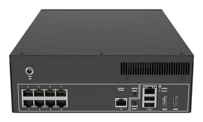 Axis Grabador de Red NVR S2208 Mk II 4 TB con Switch PoE, Incluye 8 Licencias Camera Station Pro