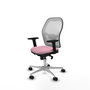 PIQUERAS Y CRESPO Silla de oficina Jorquera Rosa y Blanco