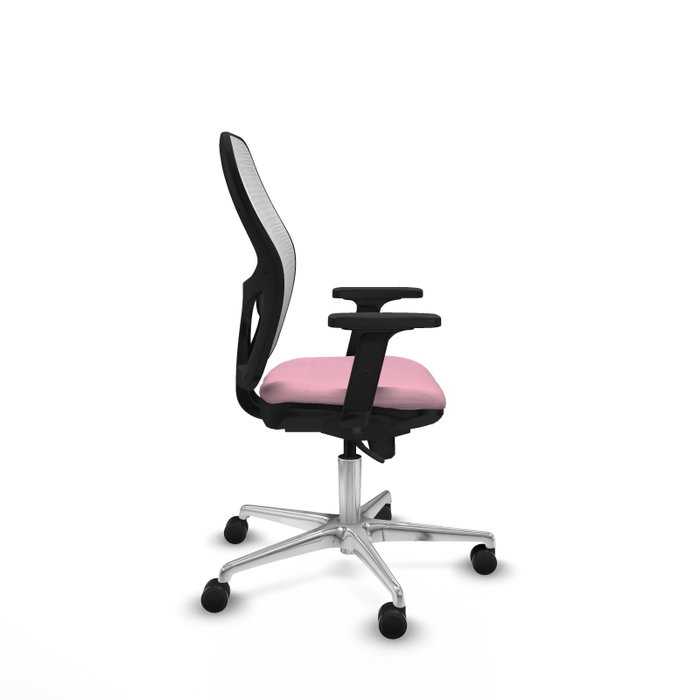 PIQUERAS Y CRESPO Silla de oficina Jorquera Rosa y Blanco