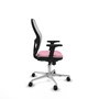 PIQUERAS Y CRESPO Silla de oficina Jorquera Rosa y Blanco
