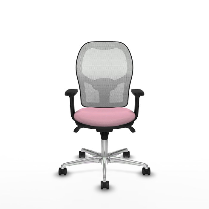 PIQUERAS Y CRESPO Silla de oficina Jorquera Rosa y Blanco