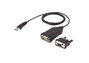 Aten UC485 Adaptador de Cable USB A a DB-9 Negro