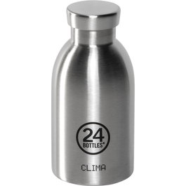 24Bottles Clima Bottle Brushed Steel 330 ml