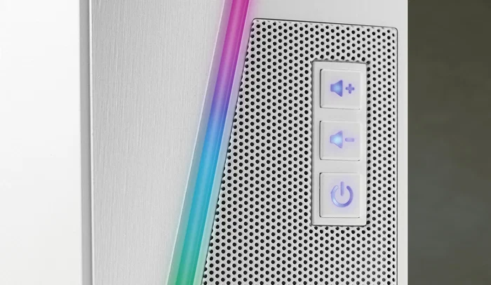 Mars Gaming MS7W Altavoces Blancos, 20W, Bluetooth 5.0 y Jack, Iluminación RGB Dinámica, 2.0, USB, para PC, Consola, TV y Smartphone