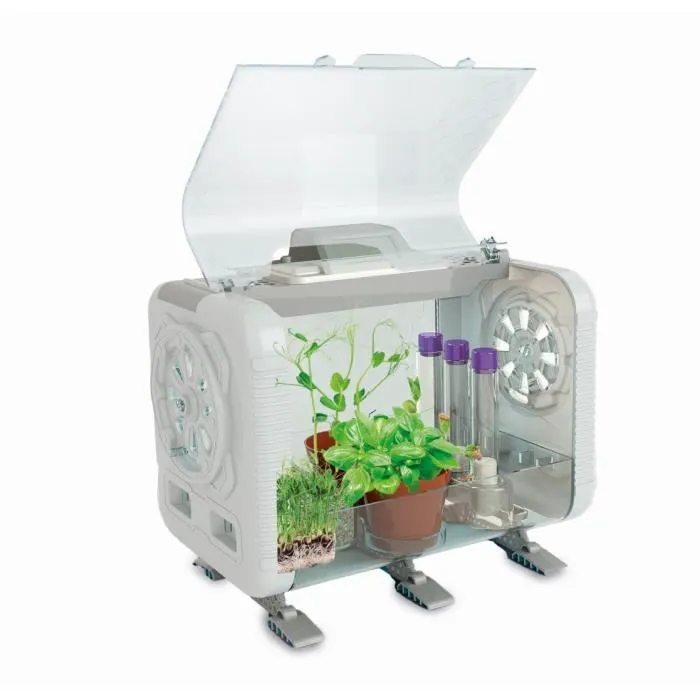 Clementoni CLE8005125528189 Mi Invernadero de Alta Tecnología - 3 Formas de Cultivar - Sensores para Controlar Luz, Temperatura y Humedad