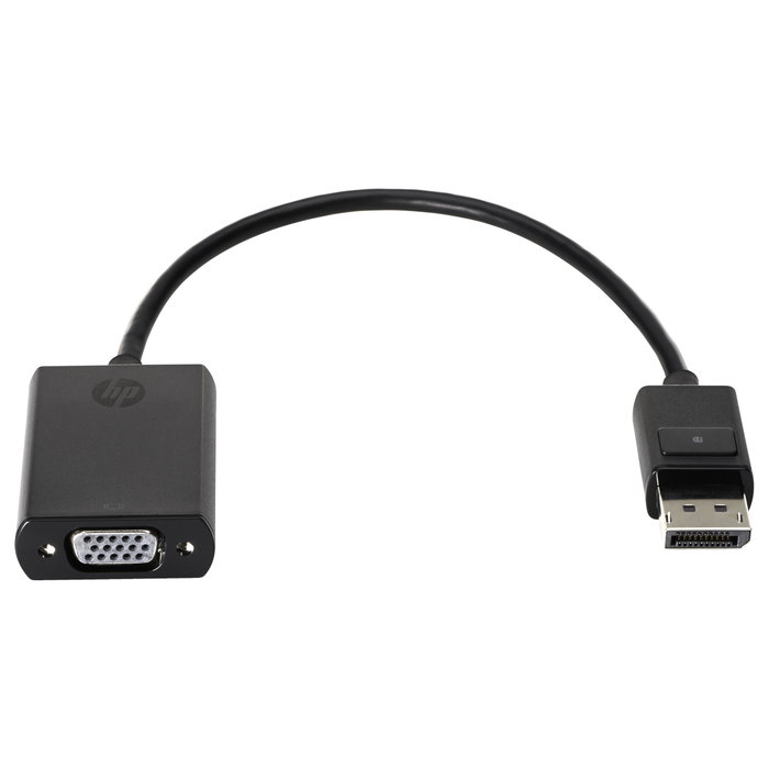 HP Adaptador DisplayPort a VGA Negro F7W97AA