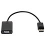 HP Adaptador DisplayPort a VGA Negro F7W97AA