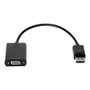 HP Adaptador DisplayPort a VGA Negro F7W97AA