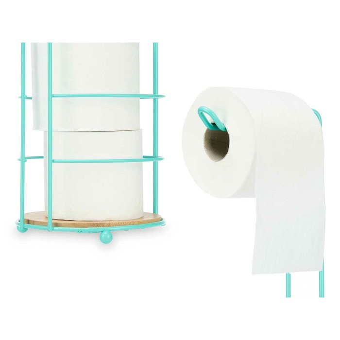 Portarrollos de Papel Higiénico Berilo Menta 16,5 x 63,5 x 16,5 cm (4 Unidades)
