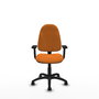PIQUERAS Y CRESPO Silla de oficina Algarra Naranja con Brazos 2D