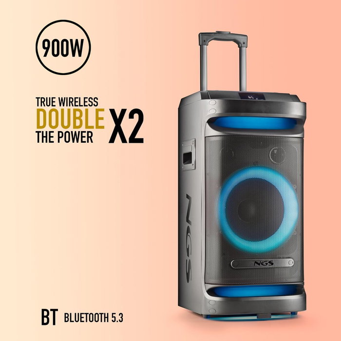 NGS Wild Space 1 Altavoz Portátil 900W Bluetooth