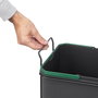 Emuca Contenedor de reciclaje Recycle 35 litros Gris antracita