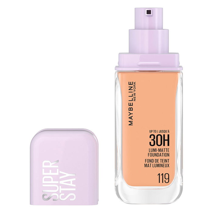 Maybelline Superstay Lumi Matte Base de Maquillaje #119, Acabado Mate Luminoso 30H, 30 ml