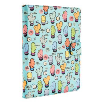Silver HT Funda Universal Rotatoria 360º Cactoos Green Metal para Tablet 9-10,4 pulgadas