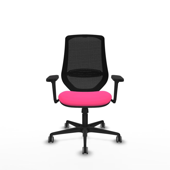 PIQUERAS Y CRESPO Silla de oficina Mardos con mecanismo Sincro, Rosa y Negro PIQUERAS Y CRESPO Silla de oficina Mardos con mecanismo Sincro, Rosa y Negro
