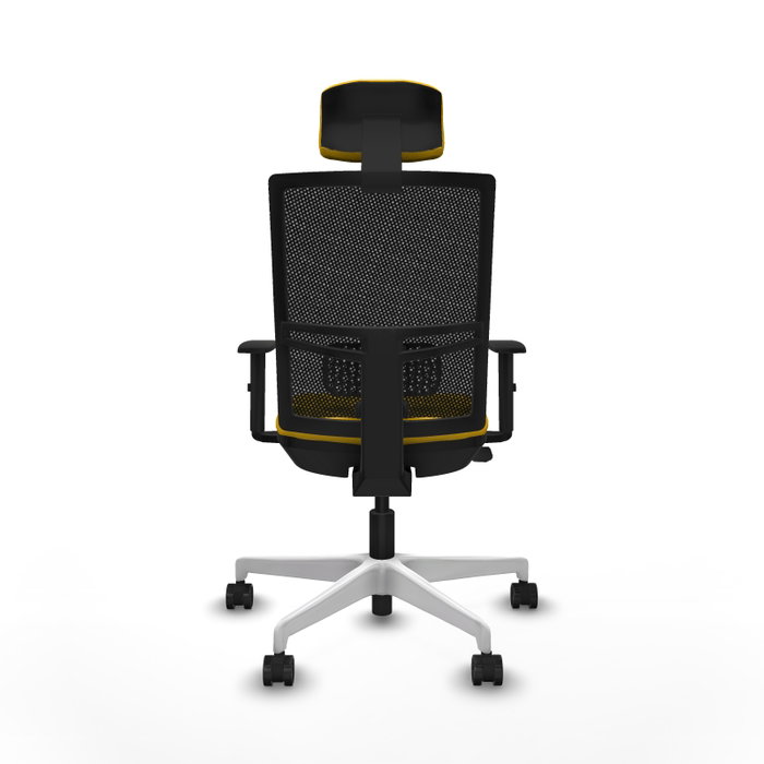 PIQUERAS Y CRESPO Silla de oficina Yunquera con mecanismo Sincro/Traslack, Amarillo y Negro PIQUERAS Y CRESPO Silla de oficina Yunquera con mecanismo Sincro/Traslack, Amarillo y Negro
