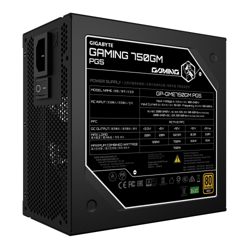 Gigabyte GIGABYTE GAMING 750GM PG5 750W ATX 3.1