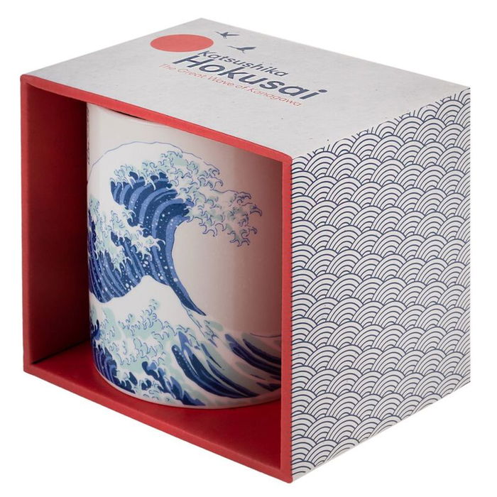 ERIK Taza La Gran Ola de Kanagawa Hokusai 350ml Cerámica Apta Microondas Lavavajillas ERIK Taza La Gran Ola de Kanagawa Hokusai 350ml Cerámica Apta Microondas Lavavajillas