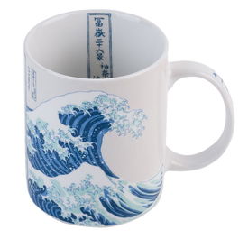 ERIK Taza La Gran Ola de Kanagawa Hokusai 350ml Cerámica Apta Microondas Lavavajillas