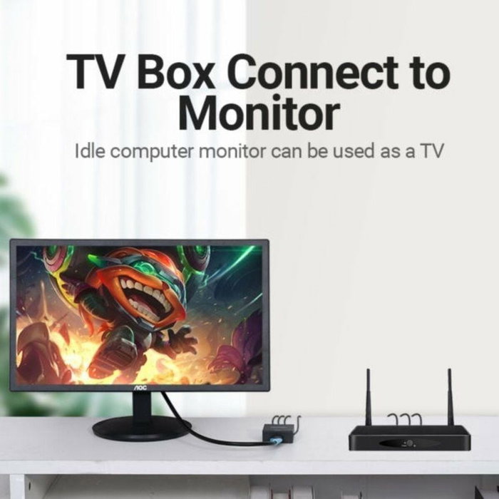 Vention Convertidor RCA a HDMI AEFB0 Negro