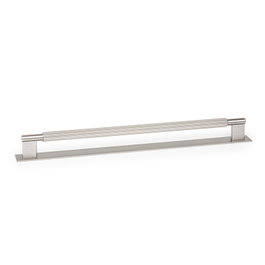 Viefe Tirador Aluminio Modelo Arpa Plate Acabado Efecto Inox Distancia Agujeros 320 mm