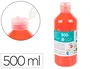 Liderpapel Pintura de Dedos 500 ml Rojo Antigoteo Base Agua Lavable Cumple EN 71-3 Sin Gluten