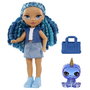 Rainbow High Muñeca Littles 15cm con Mascota - Azul - LIT35051531197 A partir de 4 años
