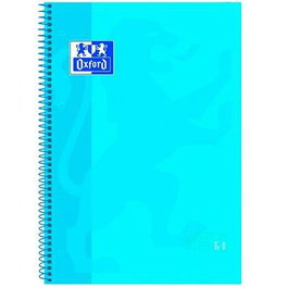 Oxford Classic Europeanbook 1 Write&Erase Cuaderno A4+ 80 Hojas Tapa Extradura Microperforado 5x5 mm Turquesa (Set de 5) (Set de 5)