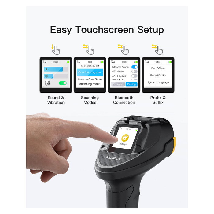 Inateck PRO 8 Barcodescanner Pro 8 Negro