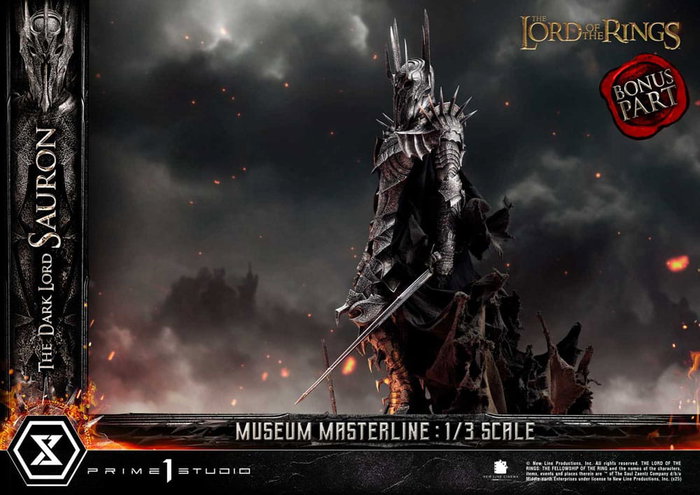 Prime 1 Studio El Señor de los Anillos Estatua Museum Masterline Series 1/3 The Dark Lord Sauron Bonus Version