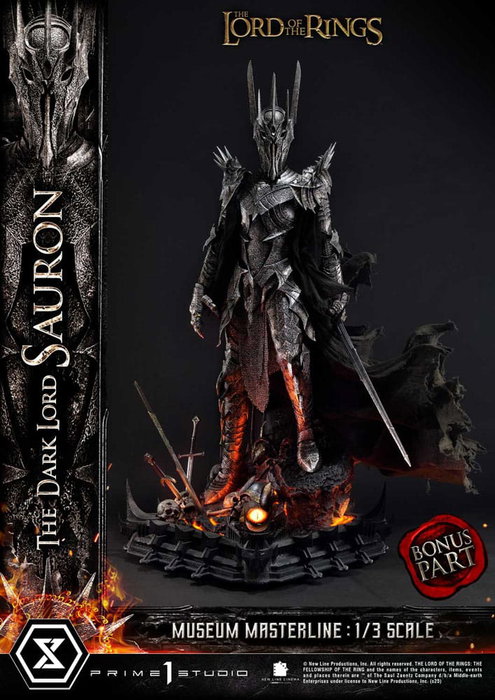 Prime 1 Studio El Señor de los Anillos Estatua Museum Masterline Series 1/3 The Dark Lord Sauron Bonus Version