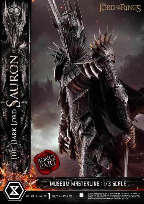 Prime 1 Studio El Señor de los Anillos Estatua Museum Masterline Series 1/3 The Dark Lord Sauron Bonus Version