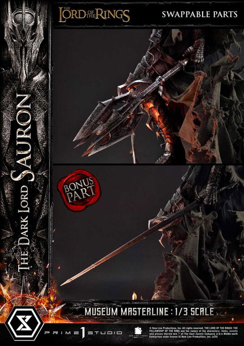 Prime 1 Studio El Señor de los Anillos Estatua Museum Masterline Series 1/3 The Dark Lord Sauron Bonus Version