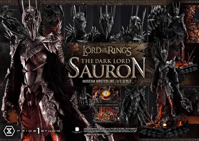Prime 1 Studio El Señor de los Anillos Estatua Museum Masterline Series 1/3 The Dark Lord Sauron Bonus Version