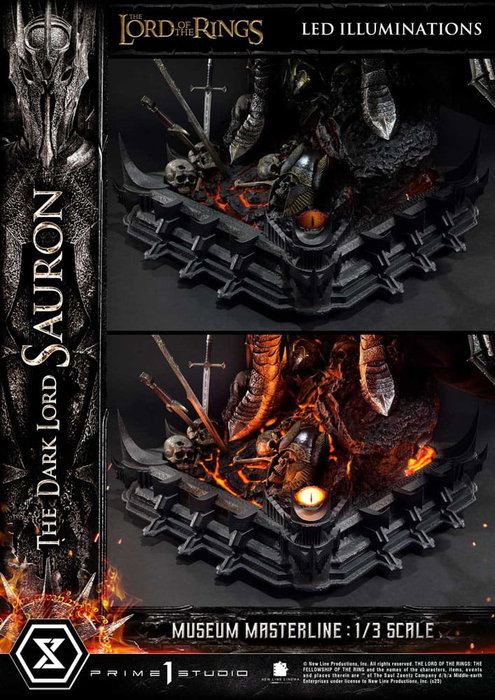 Prime 1 Studio El Señor de los Anillos Estatua Museum Masterline Series 1/3 The Dark Lord Sauron Bonus Version