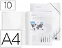 Liderpapel Carpeta escaparate con espiral 10 fundas polipropileno Din A4 transparente