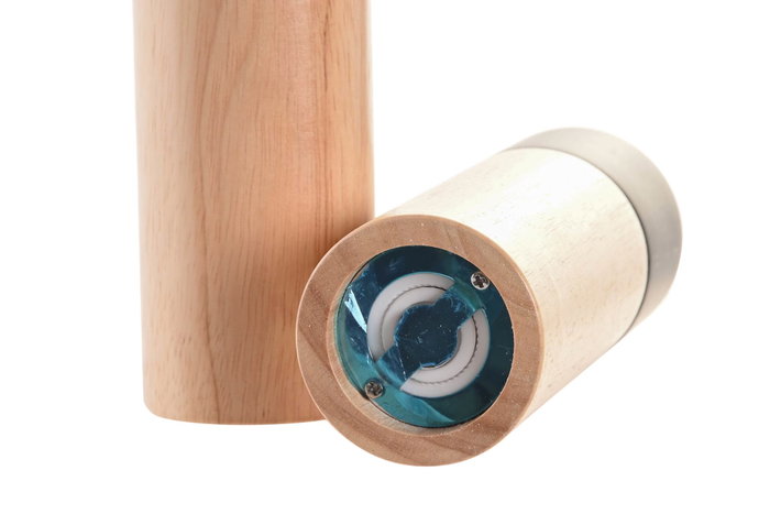 DKD Home Decor Pimentero Rubberwood Inox 5x5x16 Surtido de 2 unidades DKD Home Decor Pimentero Rubberwood Inox 5x5x16 Surtido de 2 unidades