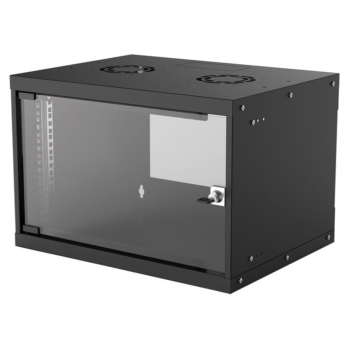 Intellinet Bastidor de Pared Rack 19 Pulgadas 6U 540x400 mm Negro - Montaje en Kit, Puerta de Cristal, Carga Max. 50 kg Intellinet Bastidor de Pared Rack 19 Pulgadas 6U 540x400 mm Negro - Montaje en Kit, Puerta de Cristal, Carga Max. 50 kg