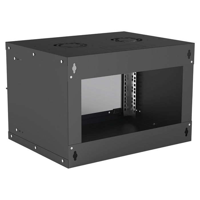 Intellinet Bastidor de Pared Rack 19 Pulgadas 6U 540x400 mm Negro - Montaje en Kit, Puerta de Cristal, Carga Max. 50 kg Intellinet Bastidor de Pared Rack 19 Pulgadas 6U 540x400 mm Negro - Montaje en Kit, Puerta de Cristal, Carga Max. 50 kg