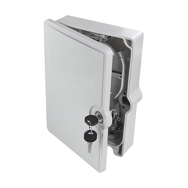 LogiLink Caja de distribución FTTX para 24 fibras, 6x LC/QD o SC/DX, sin carga, IP55