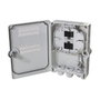 LogiLink Caja de distribución FTTX para 24 fibras, 6x LC/QD o SC/DX, sin carga, IP55