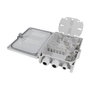 LogiLink Caja de distribución FTTX para 24 fibras, 6x LC/QD o SC/DX, sin carga, IP55