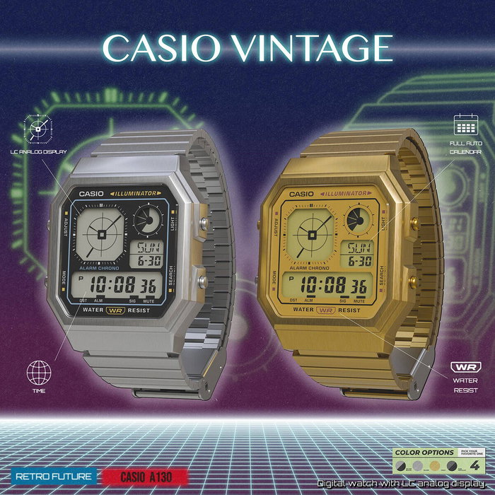 Reloj Hombre Casio A130WEG-9AEF